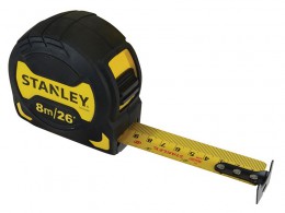 STANLEY Hand Tools Grip Pocket Tape 8m/26ft (Width 28mm) £13.49